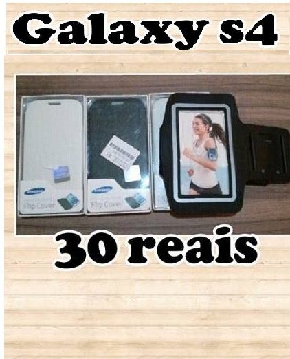 Arm Band e Cover flip para S4